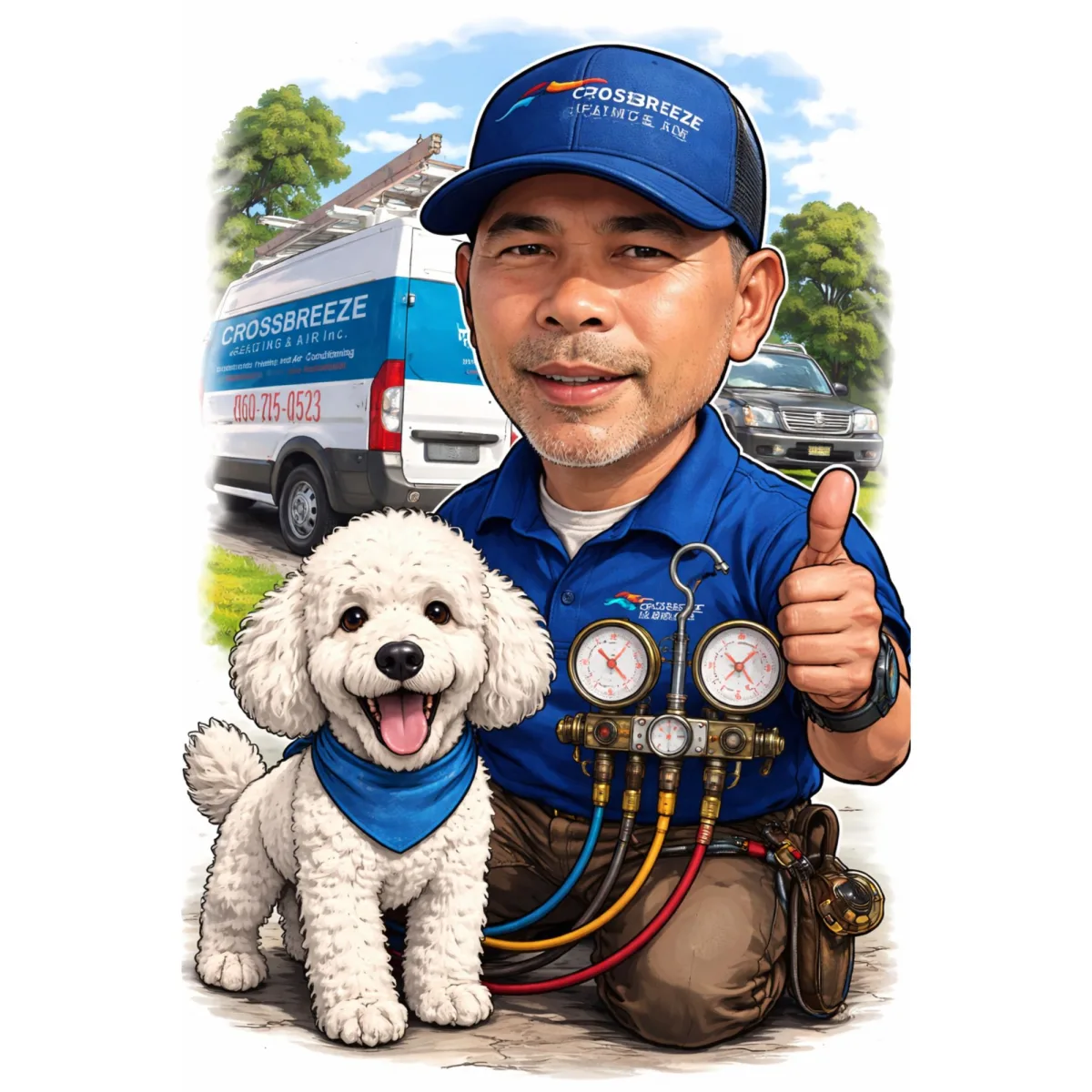 Eddie Layola, Owner and Founder of CrossBreeze Heating & Air